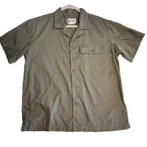 Marmot Mountain Works Shirt Olive Green Short Sleeve Button Up, Men’s Large